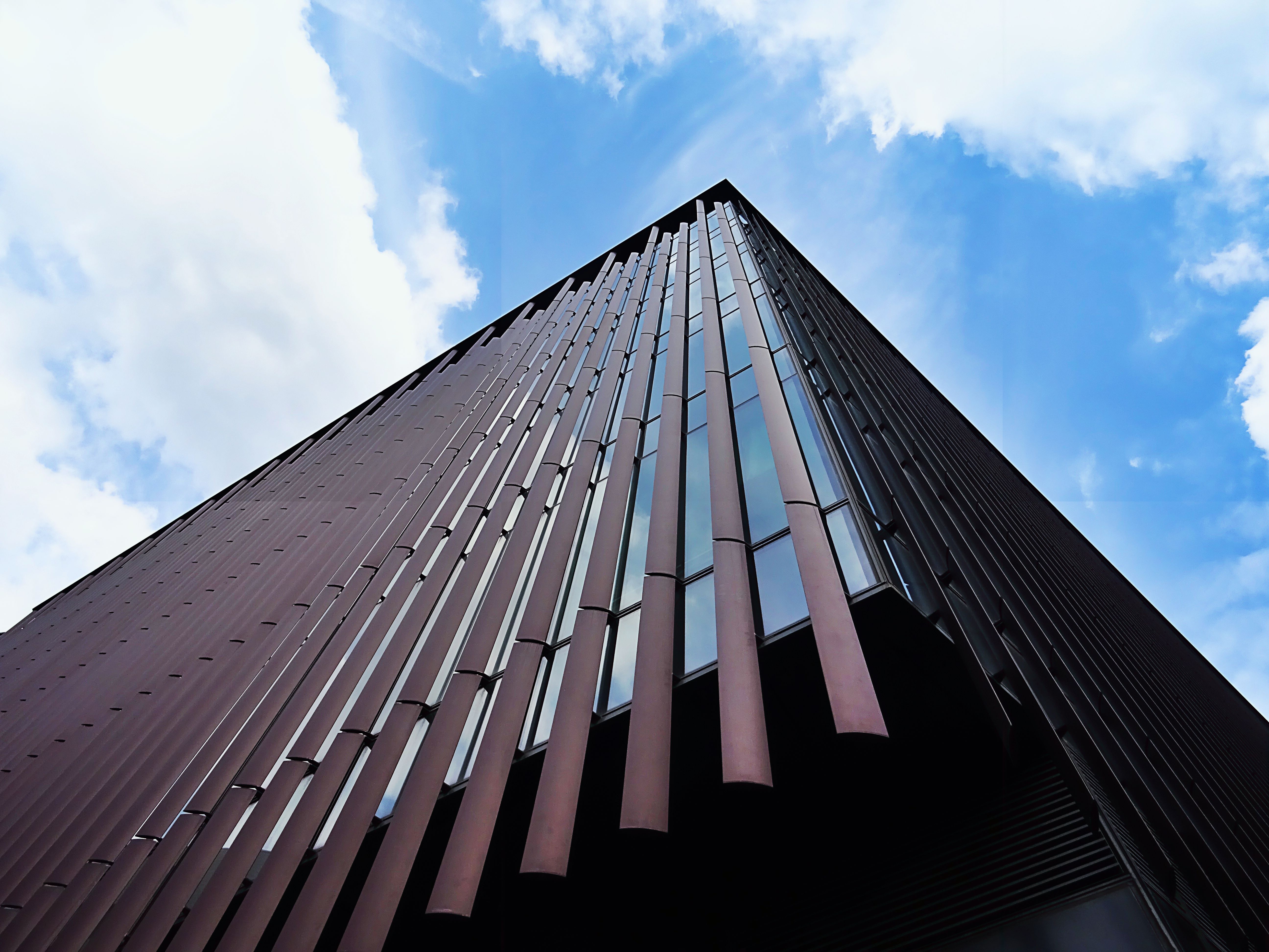 Commercial towers representing real estate funding